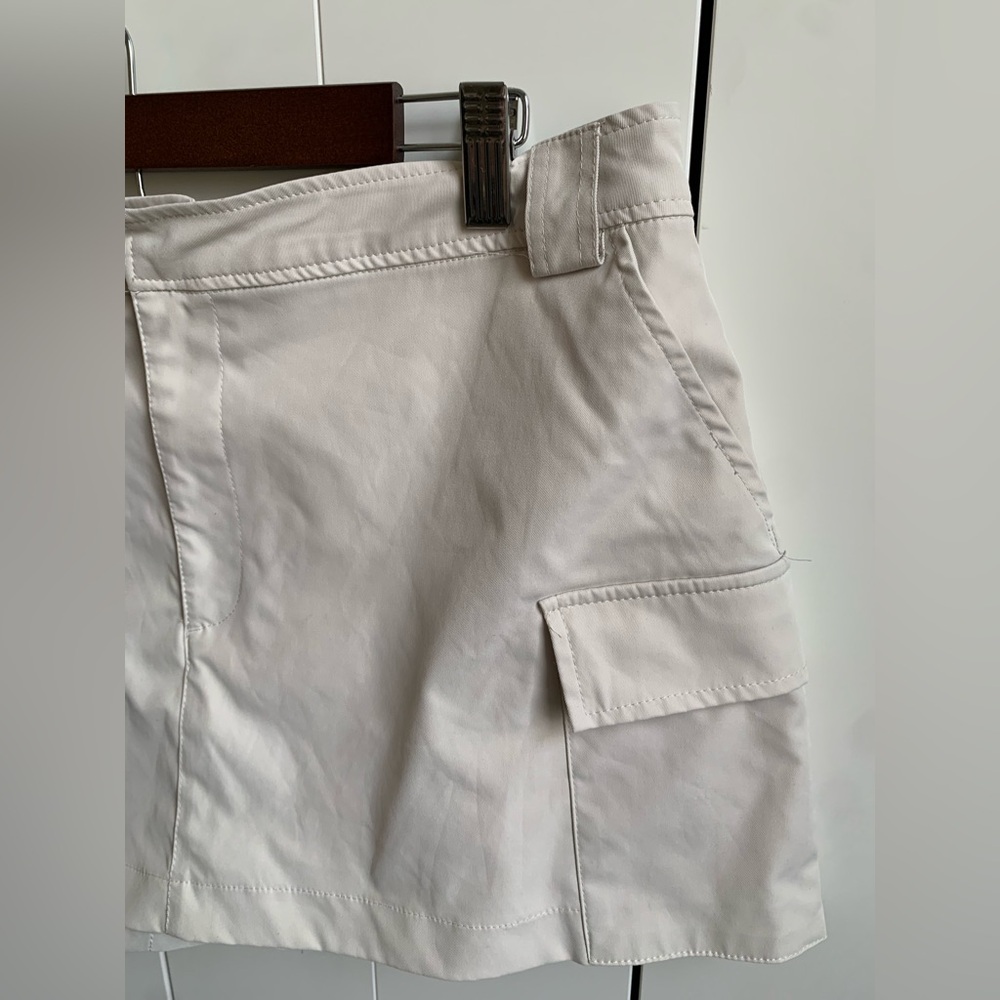 Zara Women's Mini Cargo Khaki Skirt Skort Size XXL - Picture 3 of 9
